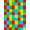 Multicolor Rainbow, Pattern 16, variant on ODIKA Bedside Block Grid Checkerboard Hopscotch Playful Retro Storybook Pet Friendly & Kids Safe Play for Playroom, Bedroom, Reading Nook