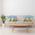 thumbnail image 4 of Ambesonne Beach Throw Pillow Cover 4 Pack, Perdido Beach Long Pier, 20", Cream Blue, 4 of 7