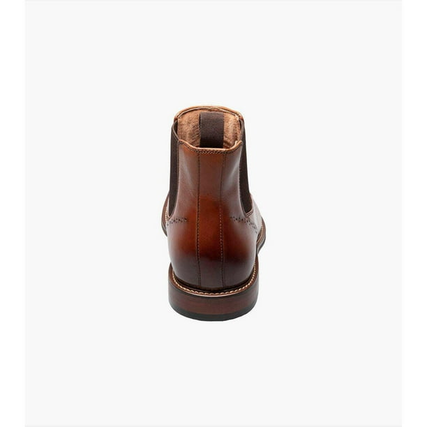Stacy Adams Maury Cap Toe Chelsea  Mens Chocolate Dress Boots 25492-221 Size 8 Shop Brown Mens Stacy Adams Maury Cap Toe Chelsea Boots  main image 2