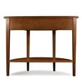 thumbnail image 2 of Leick Furniture Table Console en Bois Demi-Lune Finition Chêne Moyen, 2 of 5