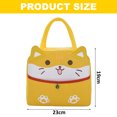thumbnail image 2 of Una bolsa de arroz de dibujos animados, bolsa de arroz portátil de gran capacidad, los estudiantes llevan una bolsa aislante de arroz al trabajo, 2 of 5