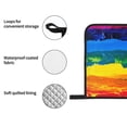 thumbnail image 4 of Pofeuu Rainbow Colored Print Oven Mitts and Pot Holders 4 pcs Set,High Heat Resistant 500 Degree Extra Thicken Long Kitchen Cotton Oven Glove for Cooking, 4 of 6