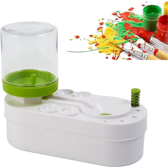 Paint Brush Cleaner - Multipurpose Makeup Brush Cleaner Tool with Paint Brush Cleaner Rinse Cup,Painting Water Dispenser with Pen Holder, Handy Oil Paint Brush Cleaner