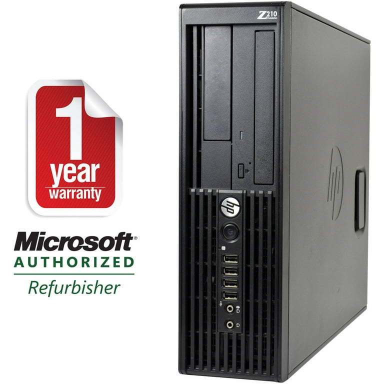 Restored HP Workstation Z210-SFF Desktop PC with Intel Pentium G870  Processor, 4GB Memory, 500GB Hard Drive and Windows 10 Pro (Monitor Not  Included)