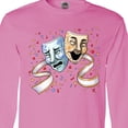 thumbnail image 4 of Inktastic Tragedy and Comedy Stage Masks Long Sleeve T-Shirt, 4 of 5