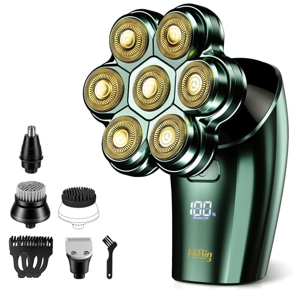 Afeitadora eléctrica HiBig Head Shavers para hombres calvos 7D Arc