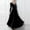 Black, variant on Patlollav Womens Elegant Solid Dress Long Sleeve Long Party Dress Dark Blue XXL
