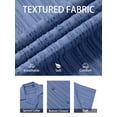 thumbnail image 3 of Youclos Men's Short Sleeve Textured Hawaiian Beach Button Down Shirt, Bahama Shirt, 3 of 8
