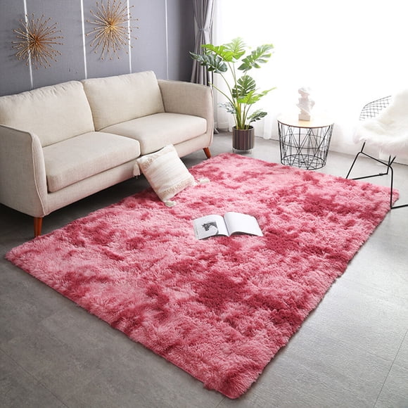 Toystoory Alfombra nórdica INS, alfombra moderna y elegante, cómoda y agradable a la piel, alfombrilla de derotación, paño para los pies, Suministros térmicos Rosa