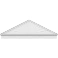 thumbnail image 3 of Ekena Millwork 70"W x 24-3/8"H x 2-3/4"P (Pitch 6/12) Peaked Cap Sunburst Architectural Grade PVC Combination Pediment, 3 of 8