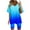Sky Blue, variant on JWZUY Womens Lounge Wear 2 Pieces Outfit Gradient Ombre Plus Size Pajamas Set Sleep Wear Crewneck Short Sleeve Top Bottom Pink L