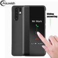 thumbnail image 2 of Flip Cover Leather Phone Case For Huawei P30 P40 Pro P30pro P20 Lite P10 Plus P 30 20 10 P10plus P20lite P20pro Smart View Case Gold For Huawei P10 Plus, 2 of 6