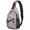 Christmas Folk Pattern, variant on Christmas Knit Reindeer Sleigh Pattern Sling Backpack, Unisex Daily Travel Sling Pack with Side Mesh Pockets, Adjustable Ambidextrous Strap Gift Ideas for Travel Shopping Commuting