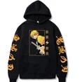 thumbnail image 1 of Sudadera con capucha de Anime Demon Slayer, suéteres, sudaderas con estampado gráfico de Muichiro Tokito, ropa de calle informal de hip hop, 1 of 6