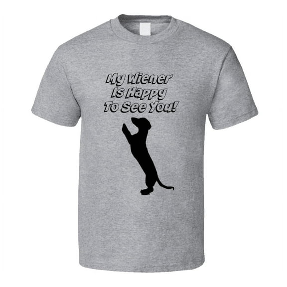 TrendyTees Funny Dachshund Dog Party T-Shirt, Men's