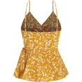 thumbnail image 2 of Camisola peplum con volantes para mujer, cuello en V, sin mangas, espalda descubierta Amarillo claro XL Amarillo claro XL Xishao ropa, 2 of 2