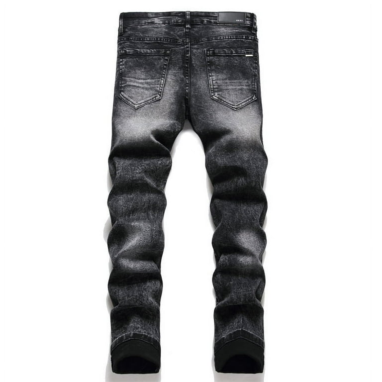 Amiri men's jeans casual comfort ripped holes denimjean Amiri men's jeans casual comfort ripped holes denimjean