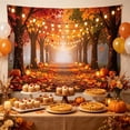 thumbnail image 2 of Halloween Sale Clearance!Fall Decorations for Home, 2 Styles Fall Forest Paths BackdropBanner AutumnPumpkin Maple Leaf Photography Background Harvests Thanksgiving PhotoBooth Backdropfor Party Decor, 2 of 7