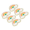 thumbnail image 4 of Rainbow Patches, 6 Pcs DIY Embroidery Rainbow  Pattern Iron On Patches Bright Color  For Bags For Shoes For Clothes, 4 of 8