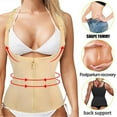 thumbnail image 5 of SOATUTO Women's Underbust Corset Waist Trainer Cincher Steel Boned Body Shaper Vest with Adjustable Straps - Khaki / 3XL, 5 of 7