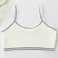 thumbnail image 5 of Girls Unerwear - Crop Top Bra Girls Seamless Sports Bra Training White Teen Bra Camisole Style Lightweight Seamless Kids, Toddler Girls Underwear,Color: White Size: 9-12 Years, 5 of 6