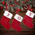 thumbnail image 3 of Medias tejidas con letras navideñas Adornos para árboles de Navidad 2022 Decoraciones navideñas para el hogar 2023, 3 of 4