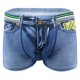 thumbnail image 2 of Calzoncillos Tipo Bóxer con Estampado de Mezclil para Hombre Trunks Pantalones Ropa Interior M-2XL - Azul, 2XL Sunnimix Calzoncillos Hombre Boxer, 2 of 8
