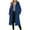 Blue, variant on qucoqpe Womens Winter Wool Hooded Trench Coat Fall Fashion Elegant Lapel Buttons Long Jackets Overcoat