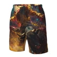thumbnail image 4 of Fotbe Colorful Bull Western Man Trajes de Baño Estampados para Hombre, Shorts de Verano de Secado Rápido, Ropa de Playa, Bañadores-X-Large, 4 of 6