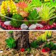 thumbnail image 3 of 24 Pcs Succulents Plants Artificial Set Hanging Planters for Indoor Plants Mini Succulents Artificial Plants & Flowers Diy Fake Succulents - by Coolmade, 3 of 7