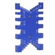 thumbnail image 3 of Plantilla de cola de milano, calibrador de espiga, aluminio, escala métrica imperial, tarjeta de medición, herramienta para trabajar la madera, azul, 3 of 12