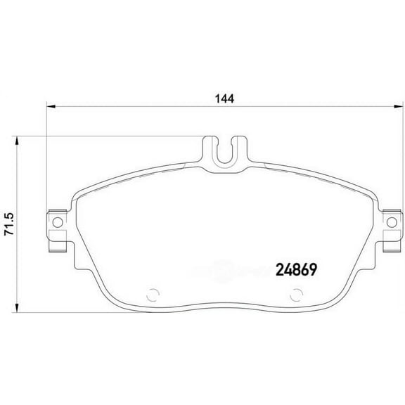 Hella 355019721 OEM - OE Formulated Friction Material