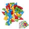 thumbnail image 4 of Building Blocks, Triangular Wooden Block Toy, Polished Strong And Playable For Kids Cultivate Concentration, Creativity Boys And Girls Toddlers, 4 of 8
