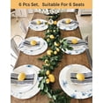 thumbnail image 4 of 13 Inch Round Placemats Set of 4, Blue Spring Floral Non Slip Heat Insulation PP Table Mats, Summer Flowers Botanical Elegant Washable Place Mats for Kitchen Dining Party Table Decor, 4 of 7