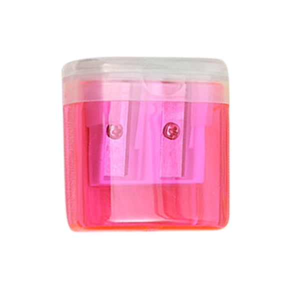 Afiladora de Lápiz de Color, Mini Transparente Lápiz de Color de Caramelo Planer Suministros Escolares con Cuchilla de Acero Al Carbono, 4 Paquetes de Afiladores de Contenedores de Afeitados Seguros P