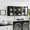 24”W*2 Black, variant on LED Wall Storage Cabinets - Upper Kitchen Cabinets Laundry Wall Mounted Cabinets with 2 Acrylic Glass Doors and Shelf, in Black