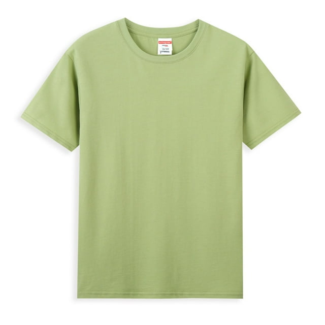 T-Shirt à Manches Courtes pour Homme à Col Ras du Cou en Coton Biologique 100 % - Vert