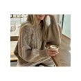 thumbnail image 3 of SUNSIOM Women's Cable Knit Sweaters Long Sleeve Round Neck Solid Color Pullovers Knit Tops, 3 of 6
