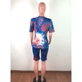 thumbnail image 3 of Akmipoem Womens Outfits Sets Summer Two Piece Biker Short Sets Tie Dye Yoga Track Suit, 3 of 5