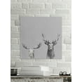 thumbnail image 5 of Antler Rules in Gray Painting Print on Wrapped Canvas, 5 of 7