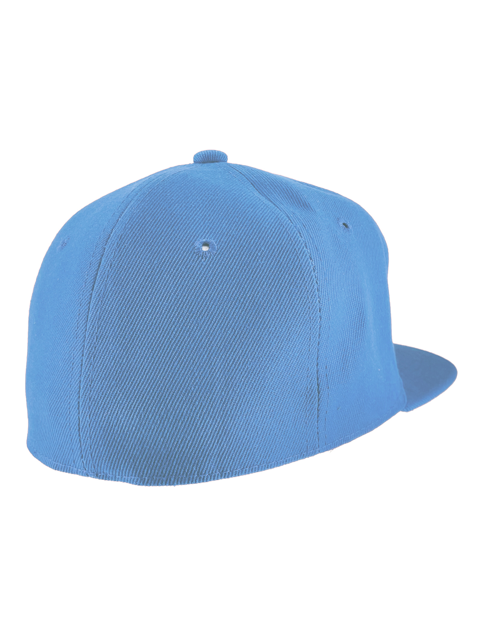 Top Headwear Plain Flat Bill Fitted Hat, Sky Blue 7 3/4 - image 3 of 4