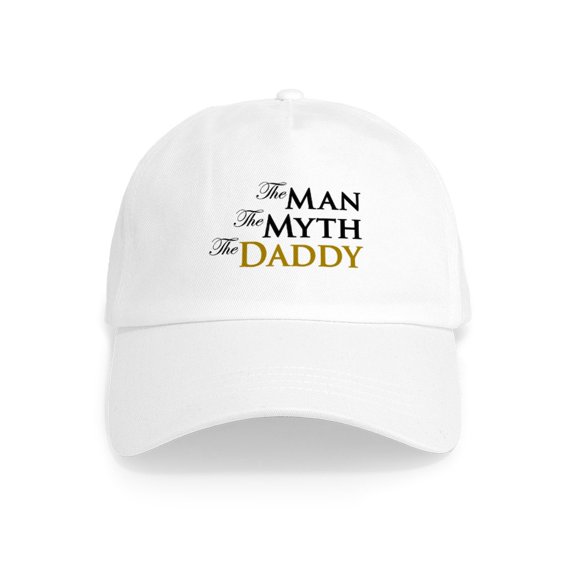 CafePress - The Man The Myth The Daddy Cap - Adjustable 100% Brushed Unisex Casual Cotton Baseball Cap, Beige, 1