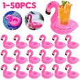 thumbnail image 2 of 50-1pcs Floating Cup Inflatable Flamingo Drinks Cup Holder Pool Float Bar Coasters Floatation Devices Pink Toy Drink Holder 50pcs, 2 of 6