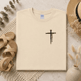 thumbnail image 2 of Three Nails Cross Bible Verse Faith Graphic T-Shirt, 2 of 6
