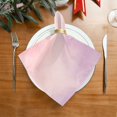 thumbnail image 4 of Iauyy Satin Napkins Set of 6- Pink-purple Blend DIY Printing Decoration Cloth Napkin- Easy Care for Home/Party, 4 of 8