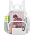 thumbnail image 1 of Mochila transparente Busiuw para eventos en estadios de 30 x 30 x 15 cm (blanca), 1 of 6
