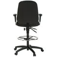 thumbnail image 2 of Harwick Contoured Dual Function Drafting Stool - Black Fabric-Color:Black, 2 of 4
