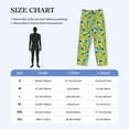 thumbnail image 4 of Picia Lemon1 Mens Soft Woven Cotton Elastic Waistband Sleep Pajama Pant Lounge Sleep Pant With Pockets And Drawstring-Small, 4 of 9