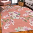 thumbnail image 3 of Floral Decorative Rug, Watercolor Shabby Form Nature Petals in Soft Tones Picture, Quality Carpet for Bedroom Dorm and Living Room, 6 Sizes, Coral Lilac, by Ambesonne, 3 of 4