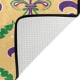 thumbnail image 6 of FREEAMG Mardi Gras Lily Bath Curtain Rugs Sets 2 Pcs, Bathroom Theme Set with Shower Curtain and Non-Slip Carpet -12 Hooks-60X72in, 6 of 7